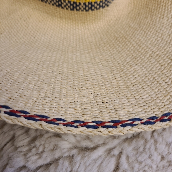 Scala Collezione Floppy Japanese Straw Hat with Leather Chin Strap - Picture 4 of 9